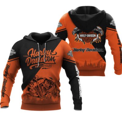 Motorcycle All Over Printed Clothes DH140121 - Normal Hoodie, S